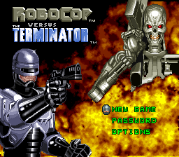 Robocop Versus The Terminator Title Screen